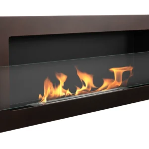 Biokominek wiszący z szybą 900×400 brąz