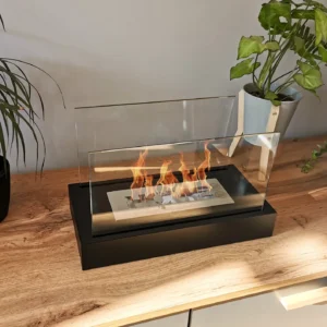 Biokominek wolnostojący Home czarny strukturalny mat