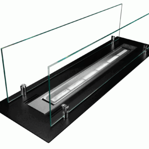 WKŁAD DO ZABUDOWY 65CM CZARNY Z SZYBAMI
