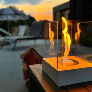 Biokominek wolnostojący Sunset Garden Mini biały mat