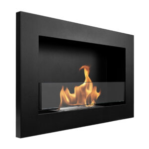 Biokominek wiszący SLIM 65×40 cm czarny mat