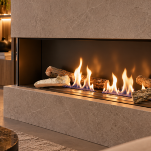 Polana ceramiczne drewniane MIX do biokominka 4 szt.